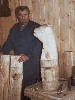 Pecuch prezentuje surowe drewno - Krupówki 9 rok 1985